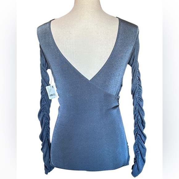 #31  NWT Free People Reya Bodysuit in Storm Water - Picture 7 of 8